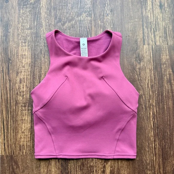 Lululemon Women’s Pink Wunder Train Invigorate Racerback Tank Top - Size 0 - Picture 1 of 6